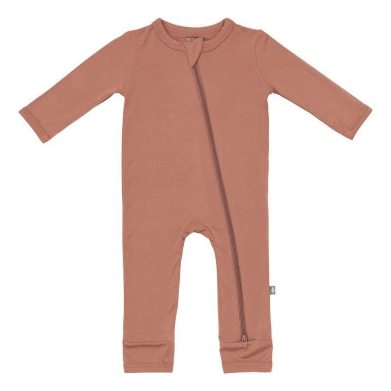 Kyte BABY Zippered Romper in Spice Blossom