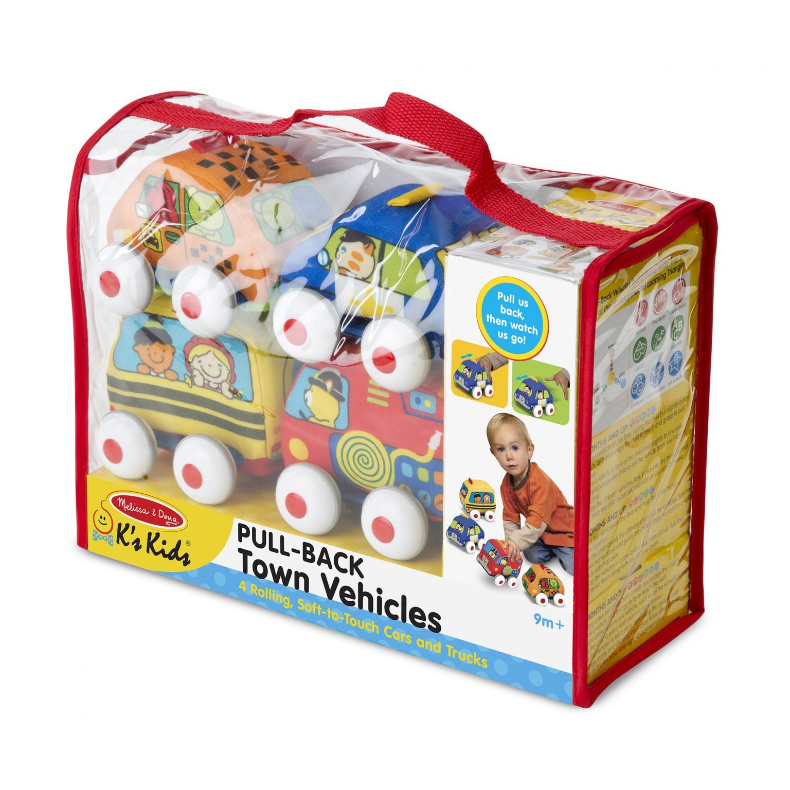 melissa & doug pull back town vehicles