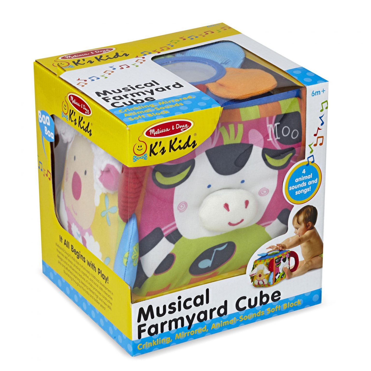 Melissa & Doug Musical Farmyard Cube – Blossom