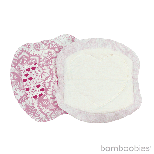 Bamboobies Disposable Nursing Pads for Breastfeeding & Sensitive Skin,  Super-Absorbent Milk Proof Pads, Perfect Baby Shower Gifts, 60 Count