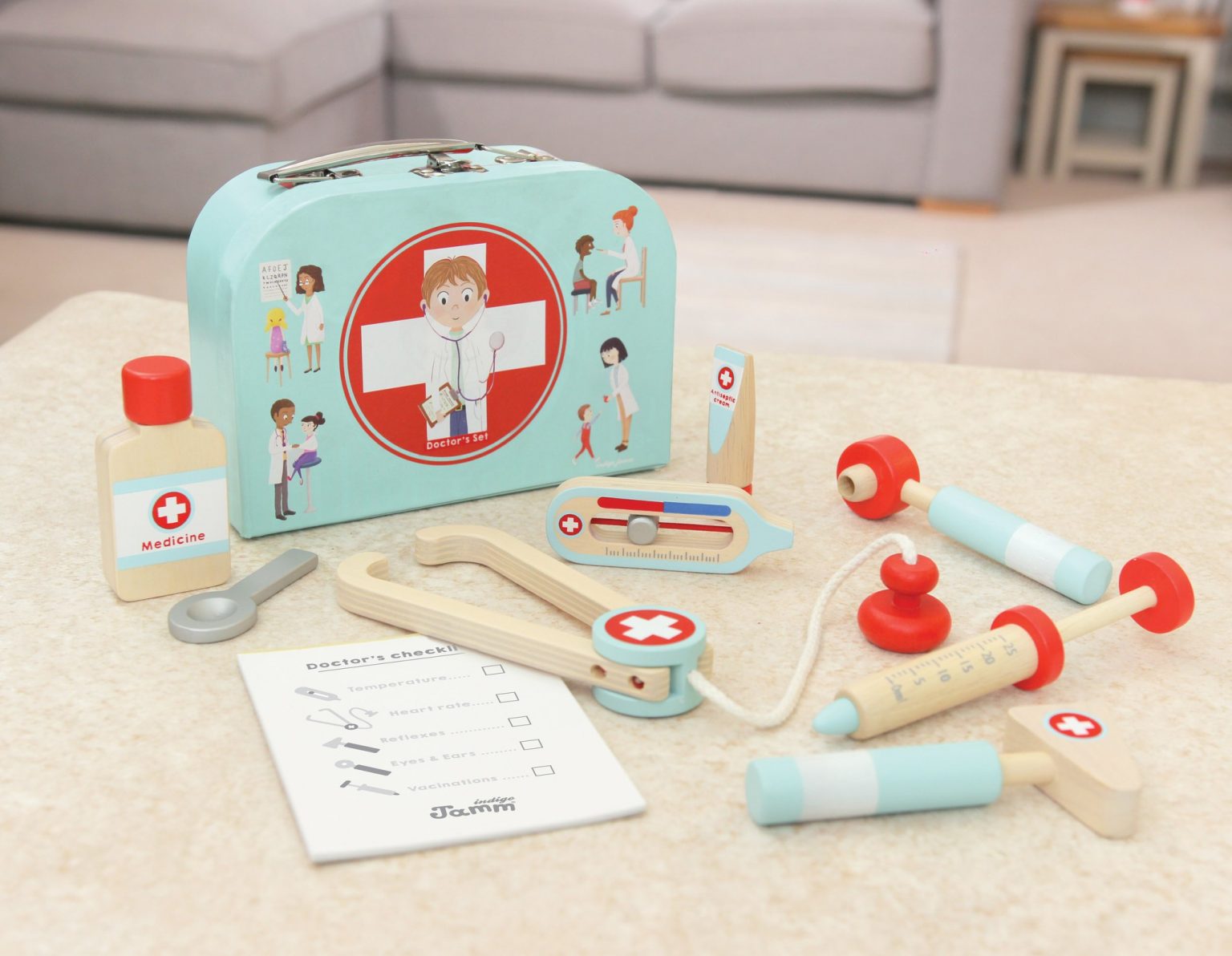 Indigo Jamm Little Doctor Wooden Play Set