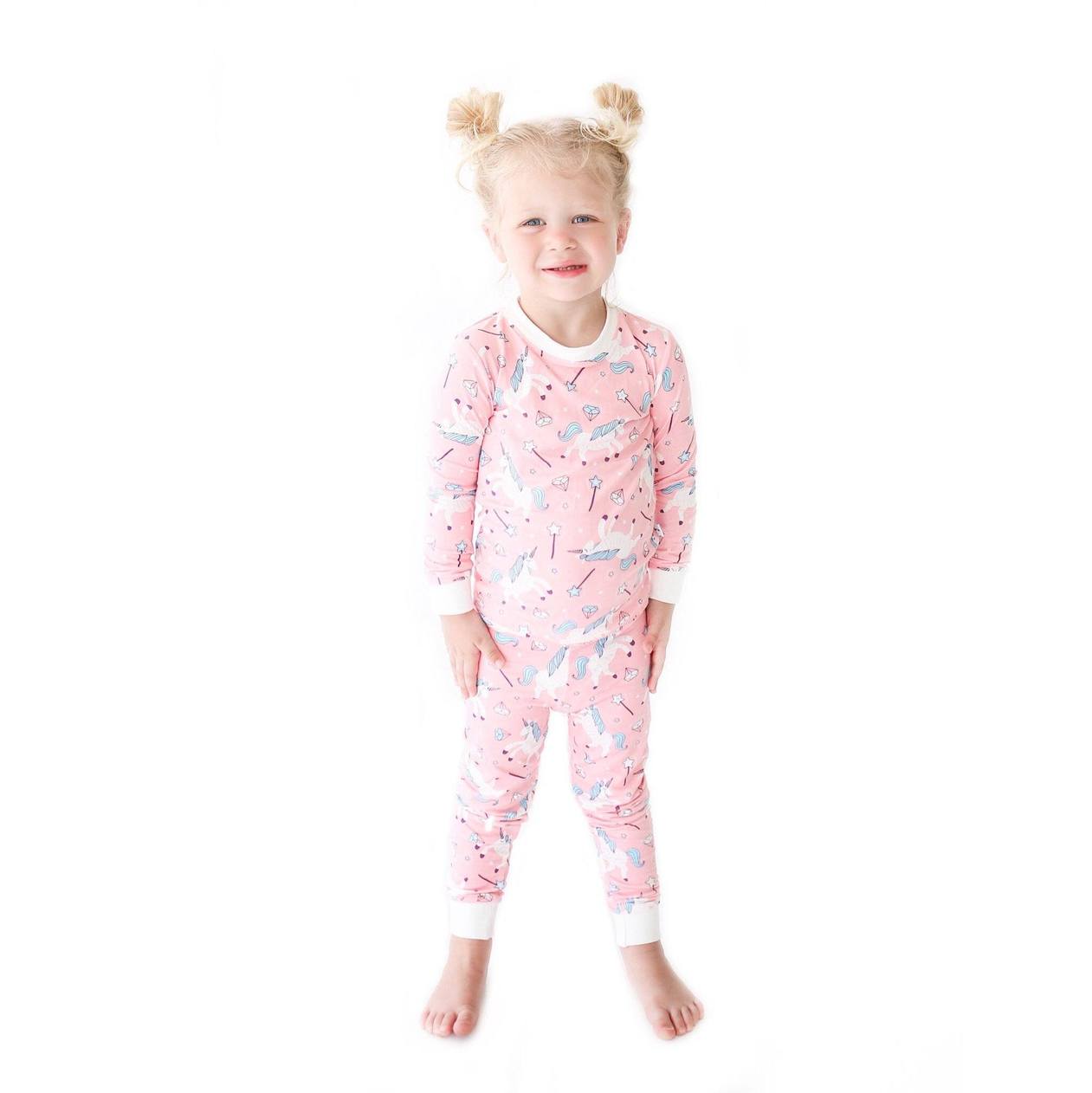 Little Sleepies Unicorns Bamboo Two-Piece Pajama Set – Blossom