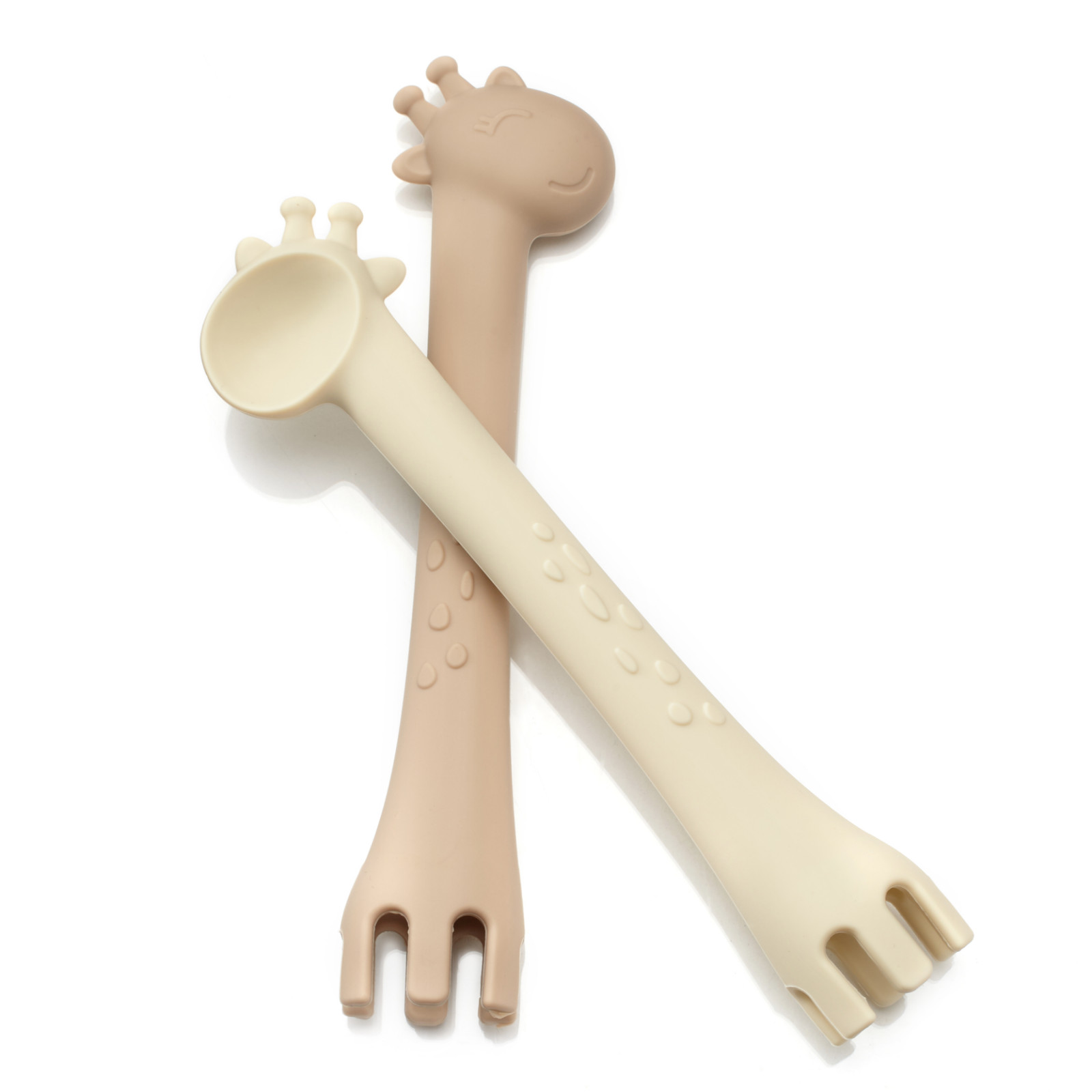 Personalized Spoon and Fork Set, Sweet Baby Giraffe