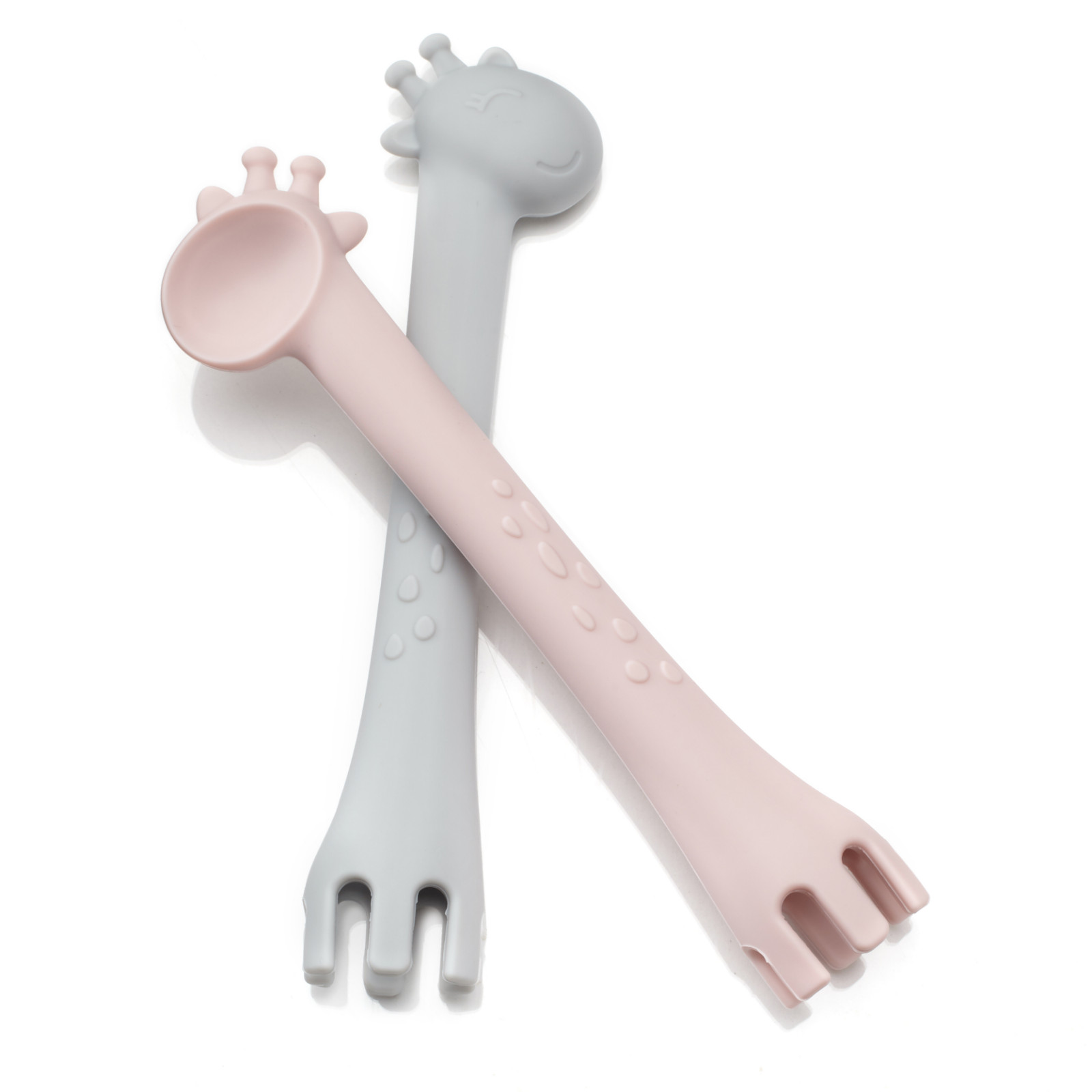 Baby Feeding Spoon And Fork Set Soft Safe Silicone Eating Training Spoon  Encourage Baby Self-feeding - AliExpress