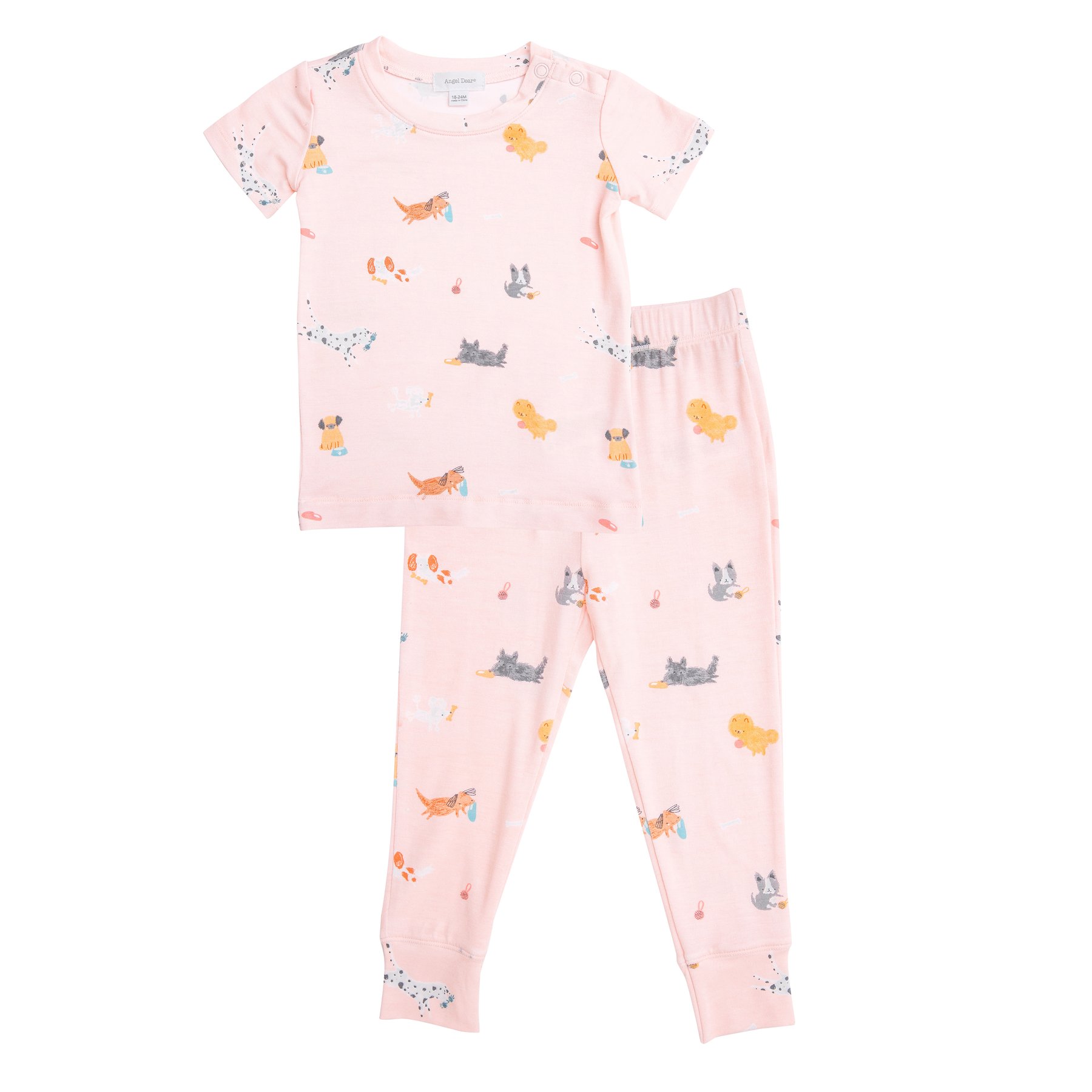 Angel Dear Pink Velour Track Suit Loungewear Set – Tiny