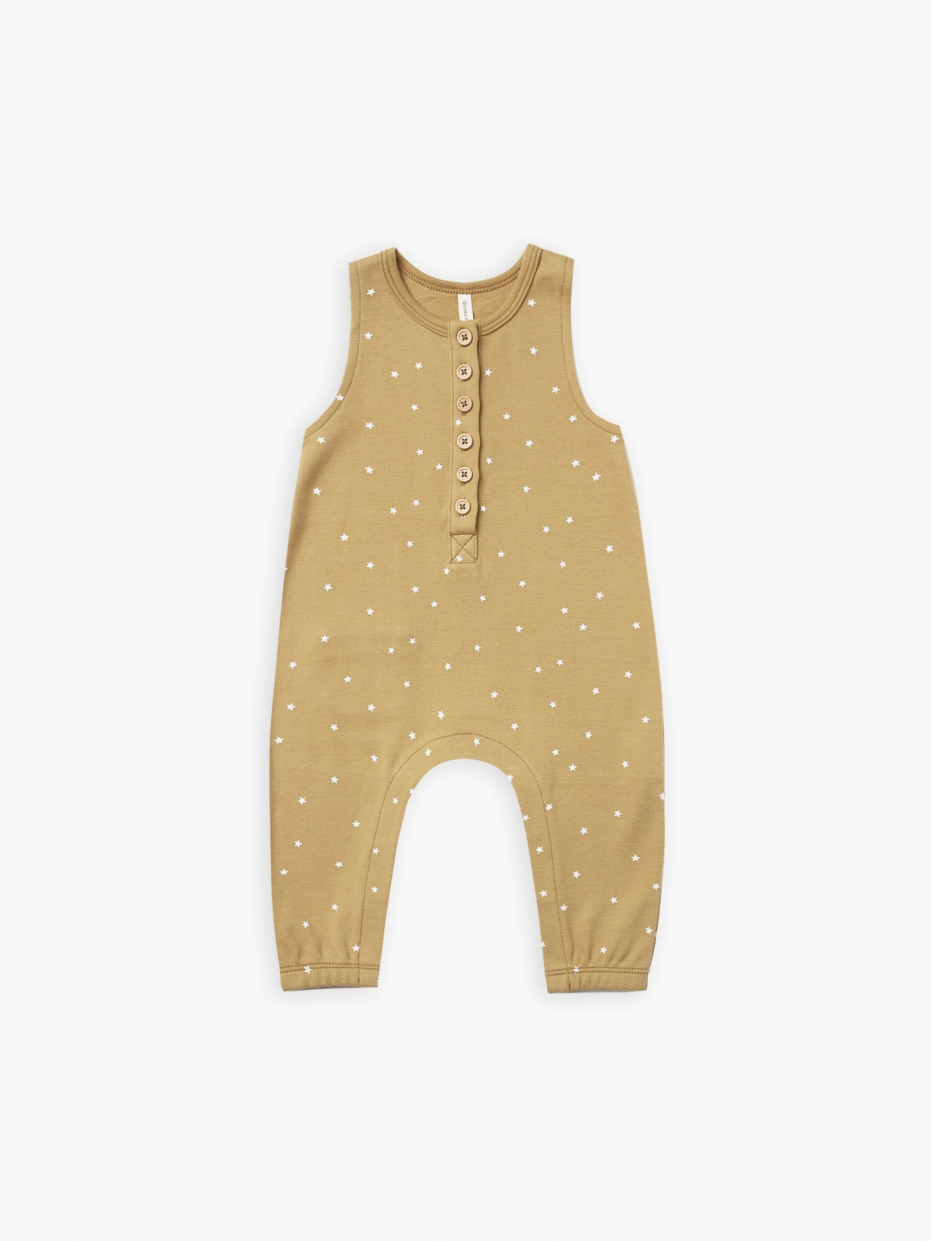 Quincy Mae Sleeveless Jumpsuit In Gold – Blossom