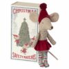 Maileg Christmas Big Sister Mouse in Matchbox