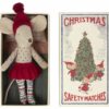 Maileg Christmas Big Sister Mouse in Matchbox