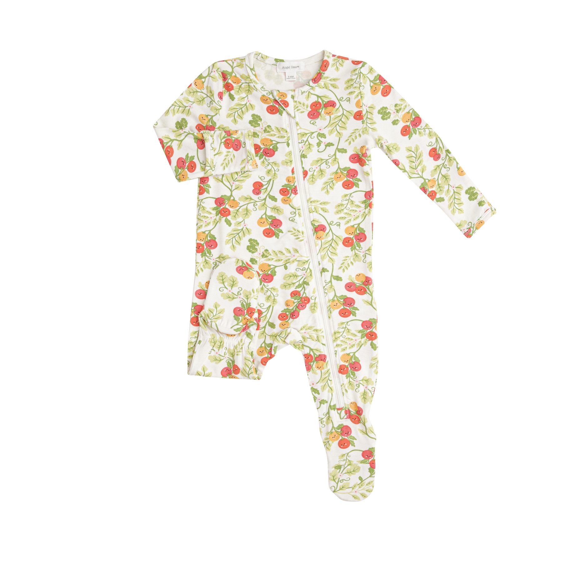 Angel Dear Baby Tomatoes Bamboo Viscose Zippered Footie – FINAL SALE ...