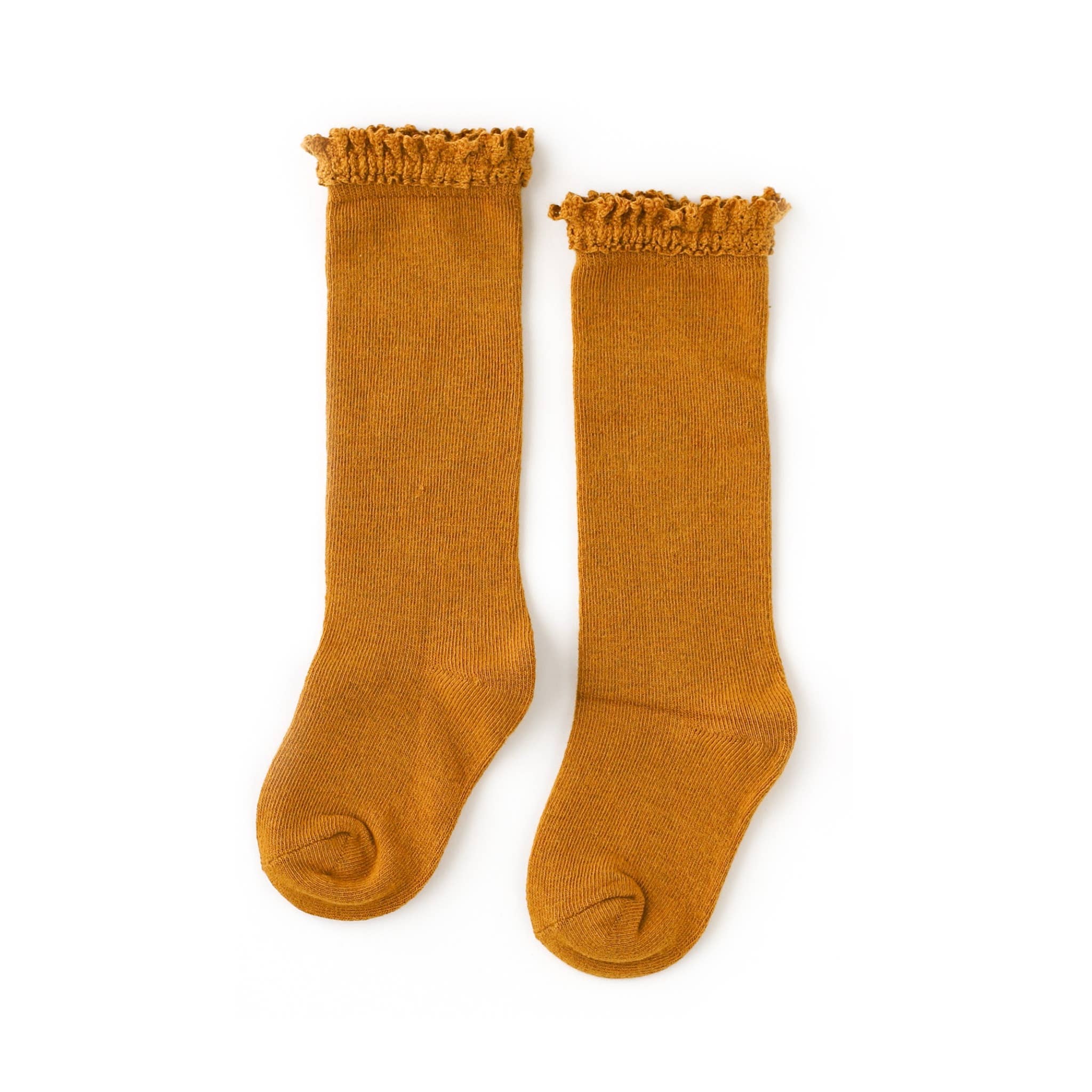 Mustard Long Lace Socks