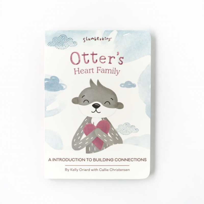 Slumberkins Silver Otter Snuggler and Board Book Limited Edition Family Bonding Collection