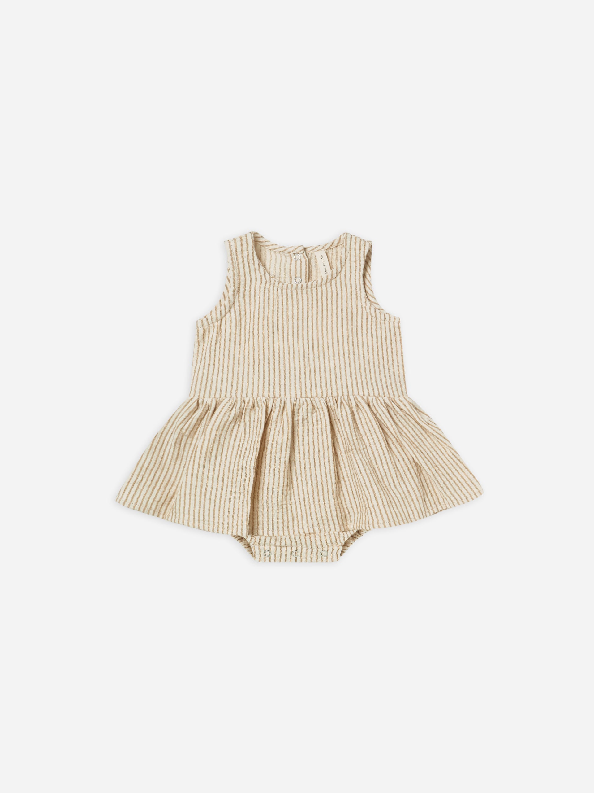 Quincy Mae Ocre Stripe Skirted Tank Onepiece – FINAL SALE – Blossom