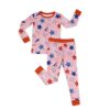 Pink Stars & Stripes Women's Bamboo Viscose Pajama Shorts - Little Sleepies
