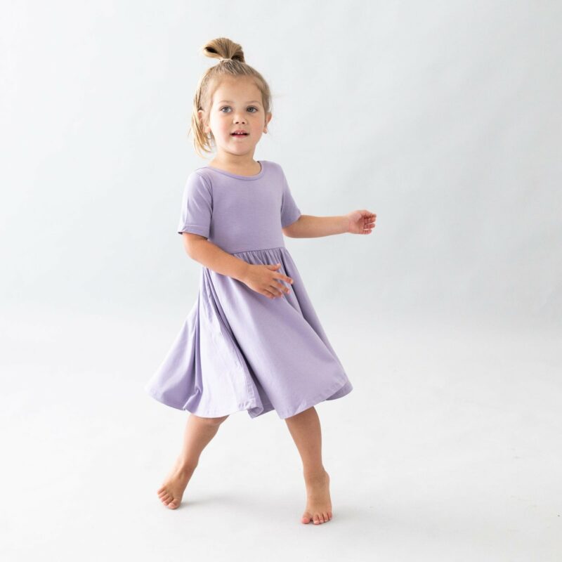 Kyte BABY Twirl Dress in Taro – Blossom