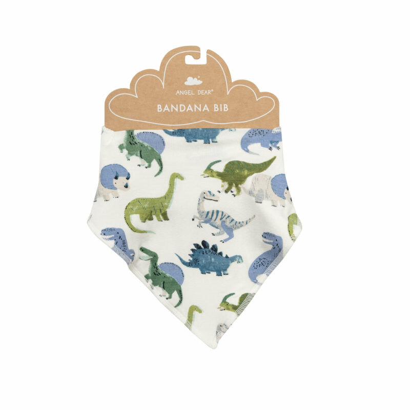 Angel Dear Painterly Dino Bamboo Viscose Banadana Bib