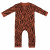 Zippered Romper in Rust Tiger