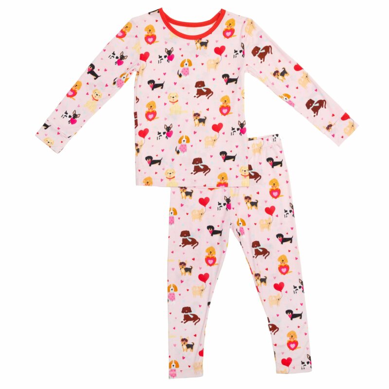 LuvPups Bamboo Viscose Two-Piece Pajama Set from macaron+me