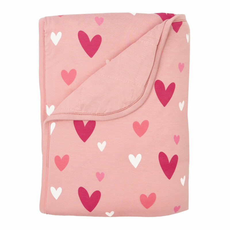 Kyte BABY Toddler Blanket in Crepe Hearts