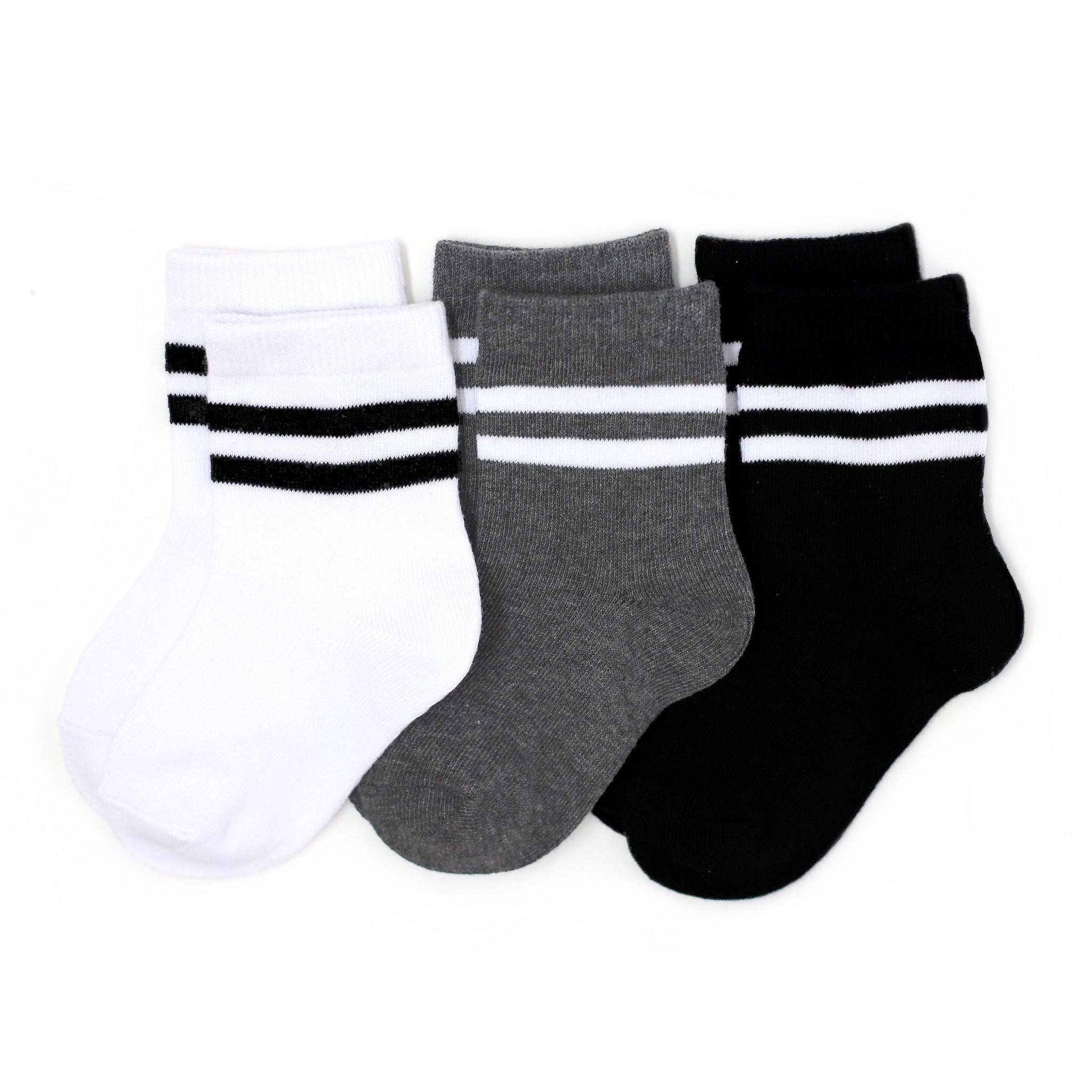 Striped Half Socks 3 Pack