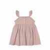 Organic Cotton Muslin Gemima Dress in Mauve Shadow available at Blossom