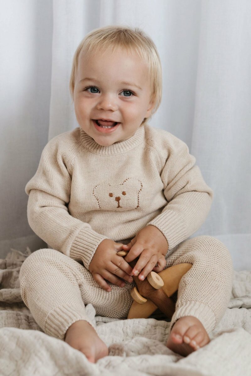 Jamie Kay Ethan Jumper in Oatmeal Marle