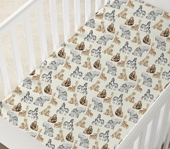 Hanlyn Collective Baby Mine Bamboo Viscose Crib Sheet – Blossom