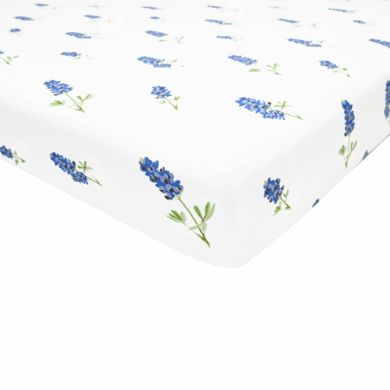 Kyte BABY Crib Sheet in Periwinkle Bluebonnet