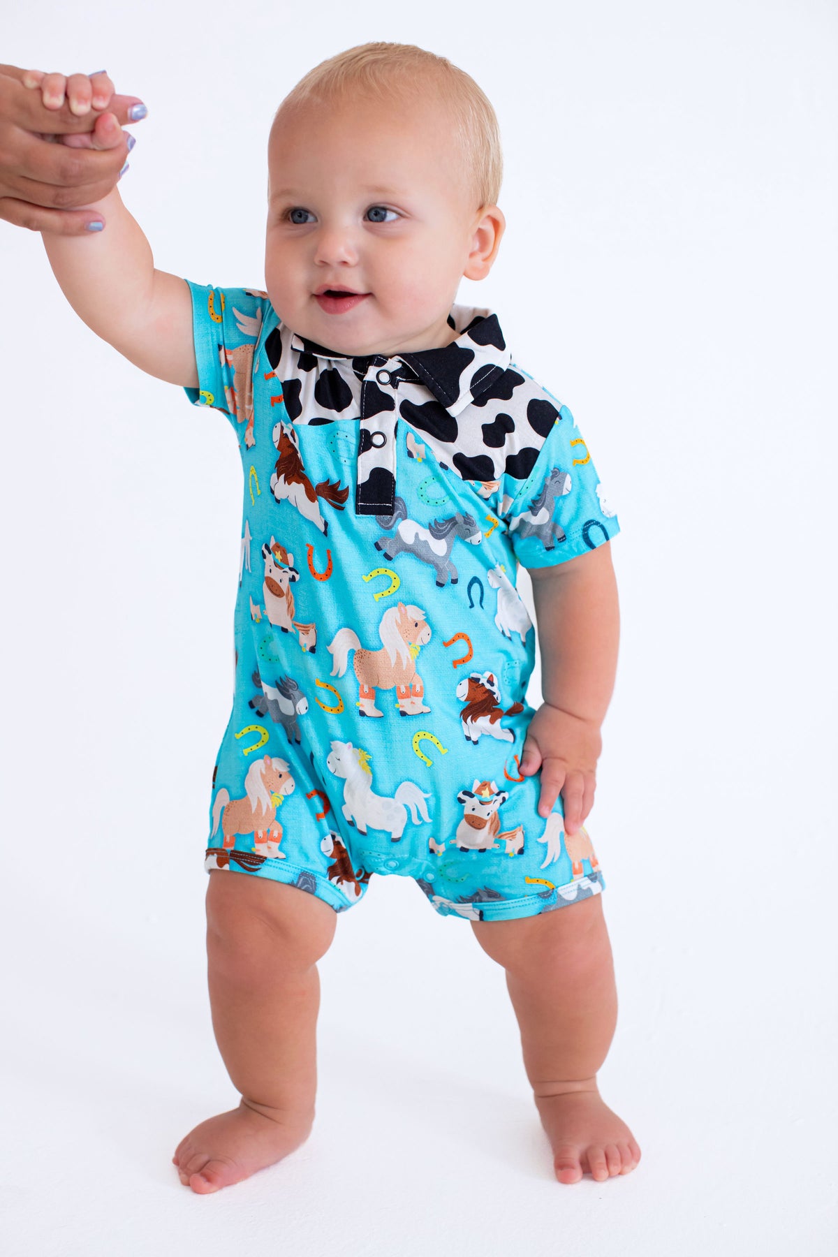 Bunnies By The Bay Blossom's Organic Romper for Newborn and Baby Girls