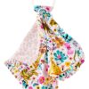 Birdie Bean Ivy & Zara Bamboo Viscose Ruffle Lovey With Silicone Teething Ring