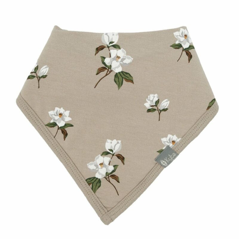 Kyte BABY Bib in Small Khaki Magnolia 