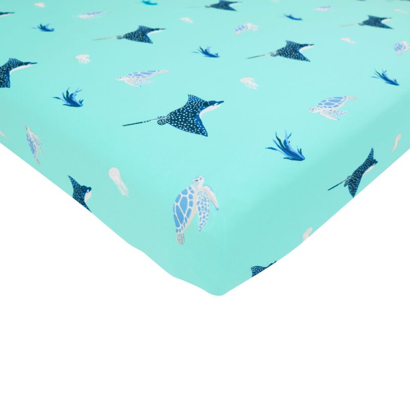 Kyte BABY Crib Sheet in Eagle Ray 