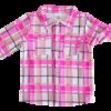 Birdie Bean Pink Plaid Flannel