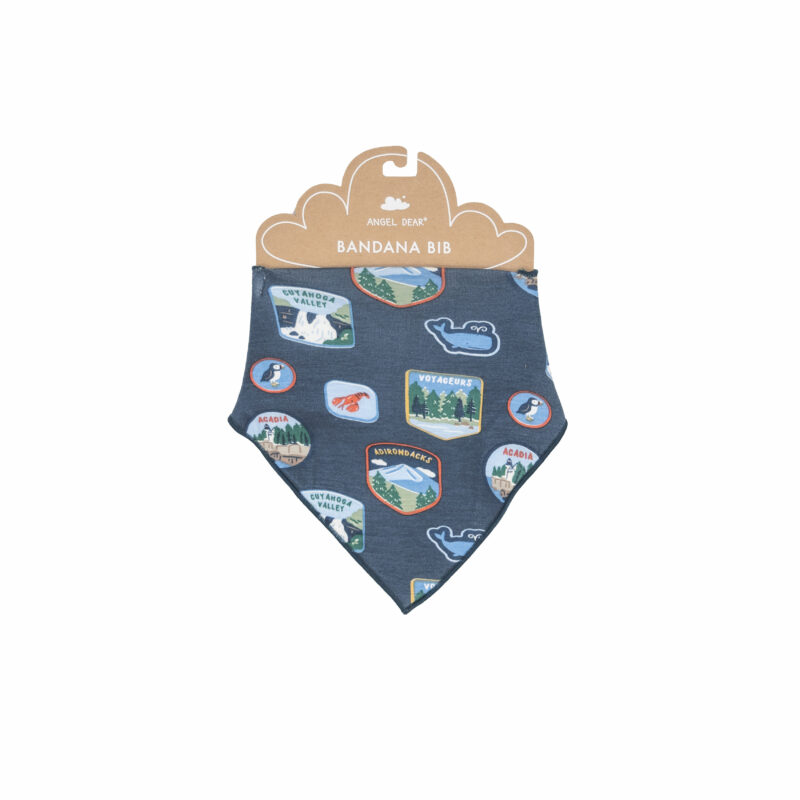 Angel Dear National Parks Patches New England Bandana Bib