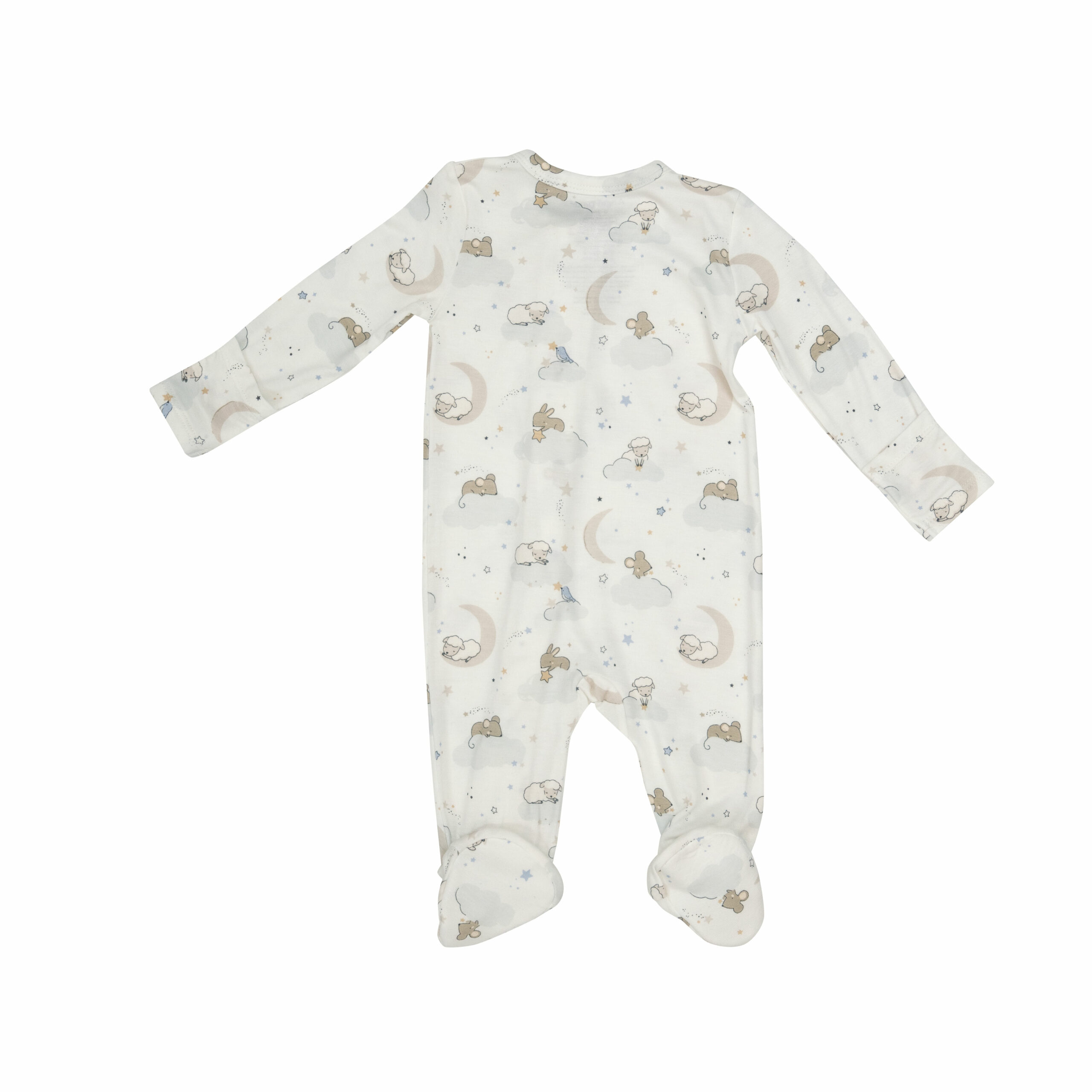 Angel Dear Dreamtime Animals Bamboo Viscose Footie – Blossom