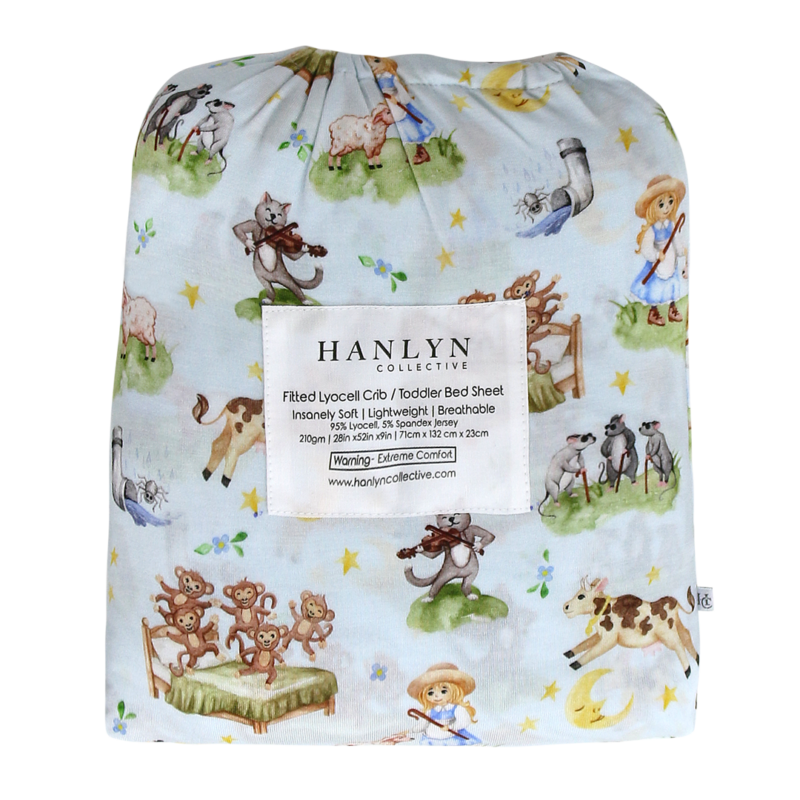 Hanlyn Collective Story Time Crib Sheet – Blossom