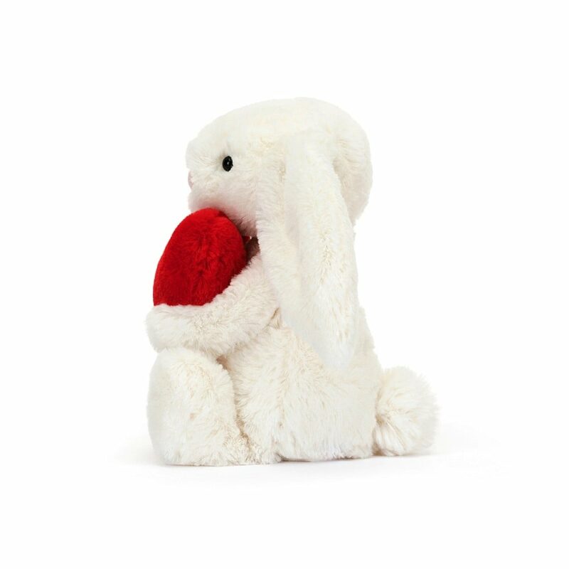 Bashful Red Love Heart Bunny Little from Jellycat