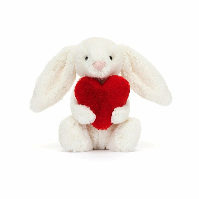 Jellycat Bashful Red Love Heart Bunny Little Toys