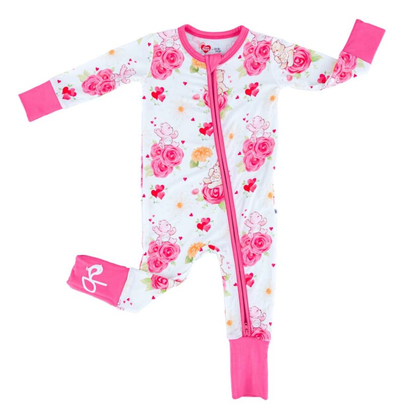 Care Bears Baby Blooms Bamboo Viscose Convertible Romper from Birdie Bean