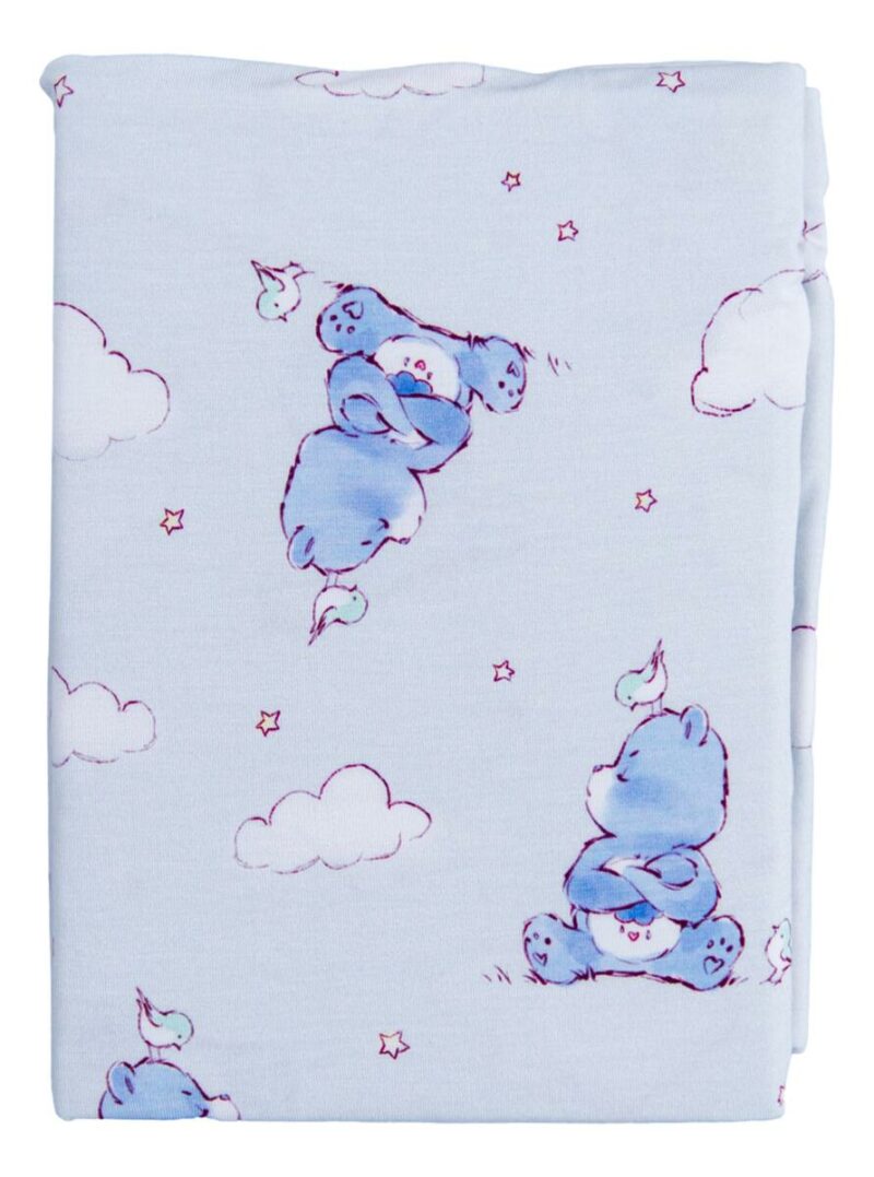 Care Bears Baby Grumpy Bear Bamboo Viscose Swaddle Blanket made by Birdie Bean