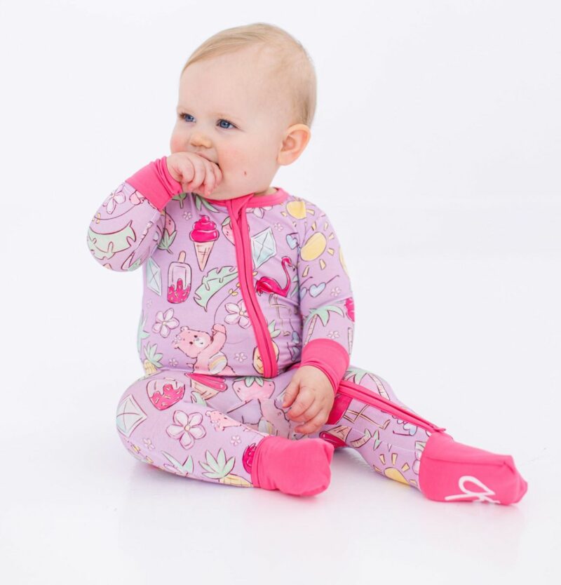 Care Bears Baby We Love Summer Bamboo Viscose Convertible Romper