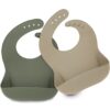 KeaBabies Marsh Silicone Bibs