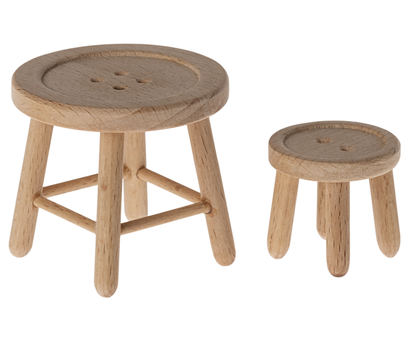 Maileg Table And Stool Set For Mouse