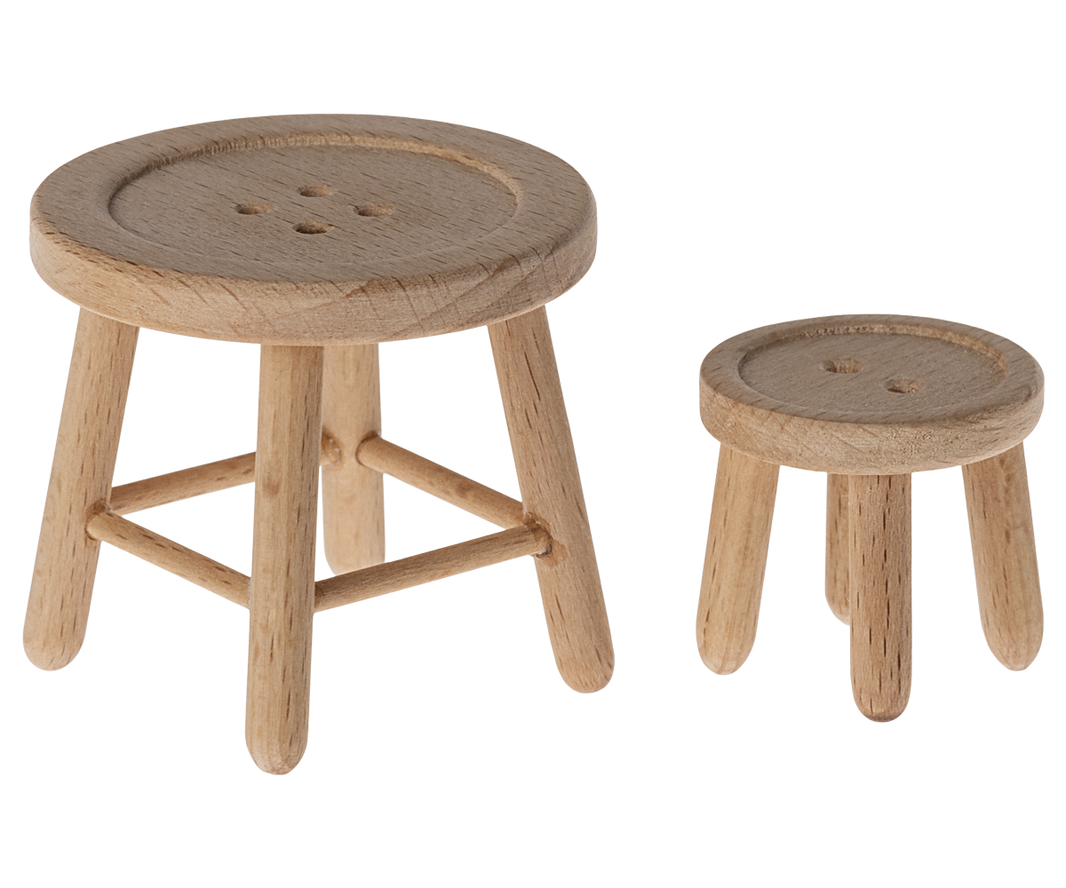 Maileg Table And Stool Set For Mouse