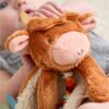 Highland Cow Itzy Friends Lovey Plush from Itzy Ritzy