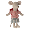 Maileg Big Sister Tricycle Mouse In Red