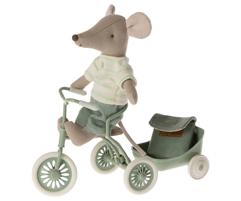 Big Brother Tricycle Mouse In Mint from Maileg