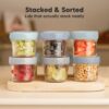 KeaBabies Slate Glass Baby Food Storage Containers