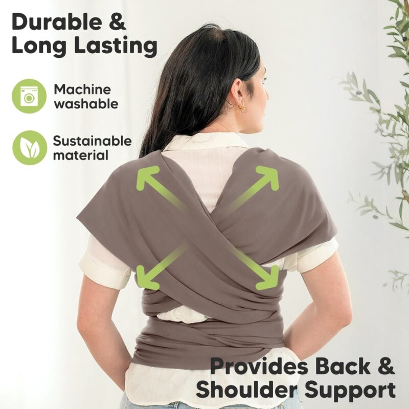 KeaBabies Copper Gray Original Baby Wrap Carrier Baby Carriers