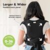 Trendy Black D-Lite Wrap Carrier from KeaBabies