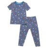 Otter the Ballpark Bamboo Viscose Short Sleeve Pajama Set from Free Birdees